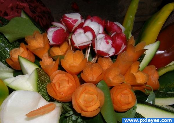 Carrots bouquet